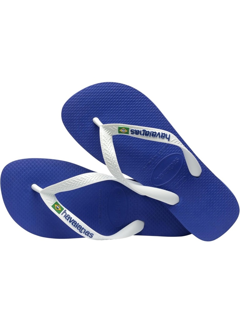 Havaianas Royal Blue Flip Flops with White Straps